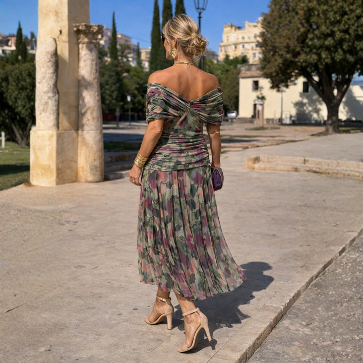 Rosalia™ | Off-Shoulder Elegance Maxi Dress