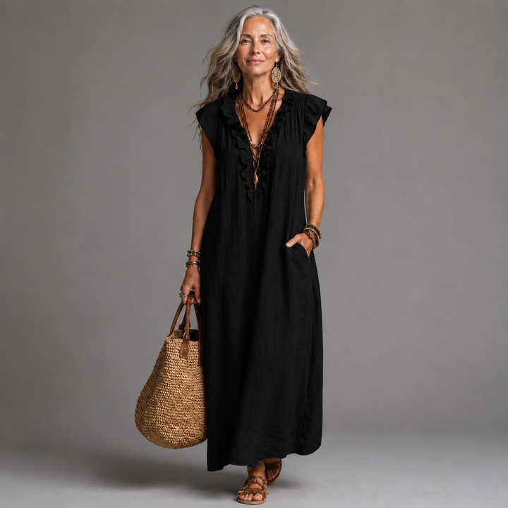 Joshepfine | Elegant Ruffle Maxi Dress