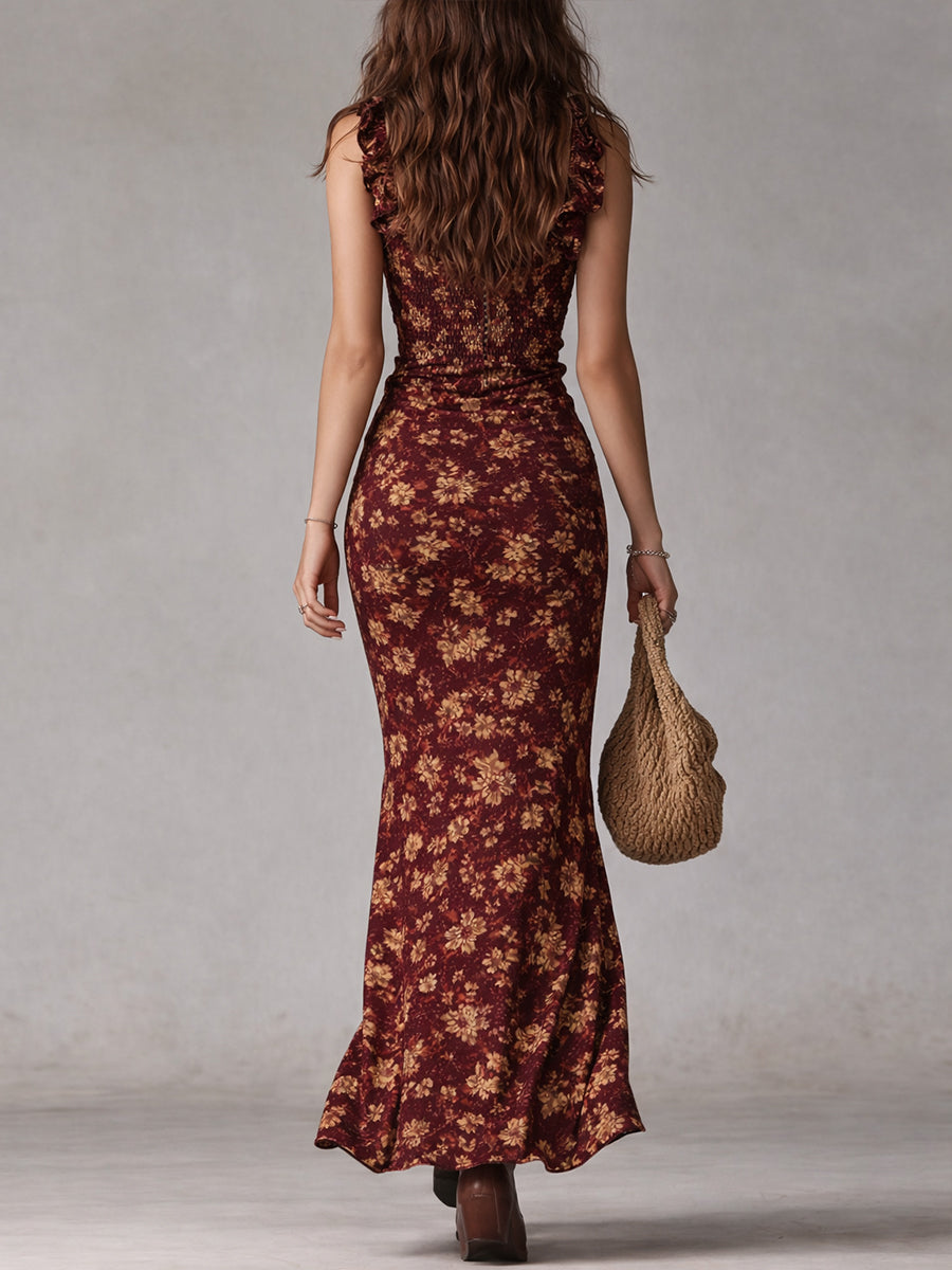 Calista™ | Bohemian Flow Slit Maxi Dress