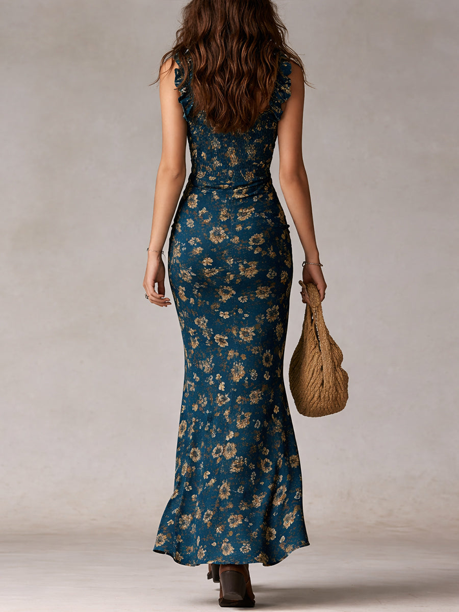 Calista™ | Bohemian Flow Slit Maxi Dress