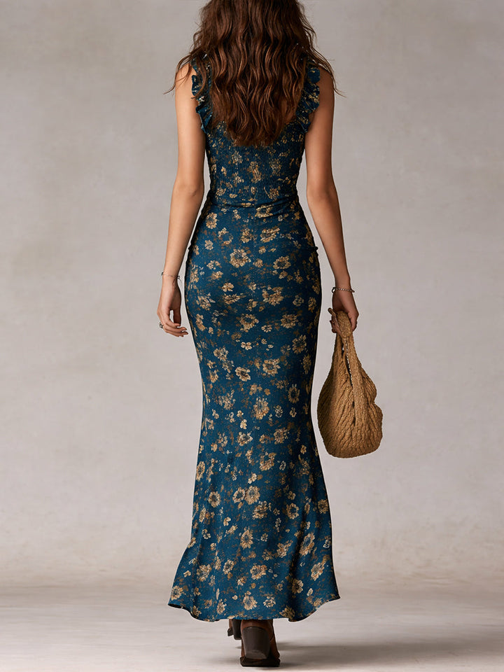 Calista™ | Bohemian Flow Slit Maxi Dress