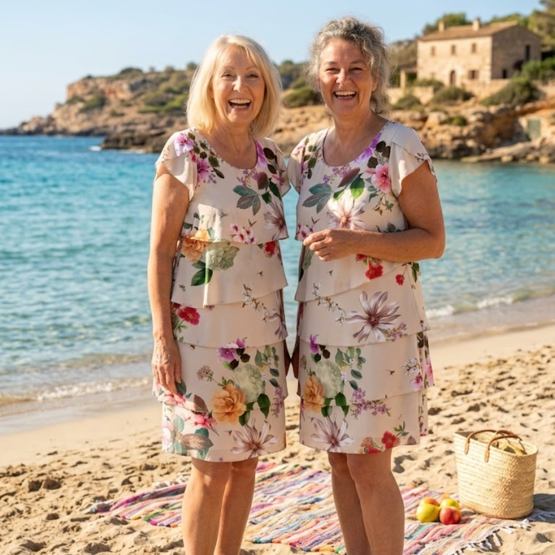 Helena | Elegant Comfort Ruffle Dress