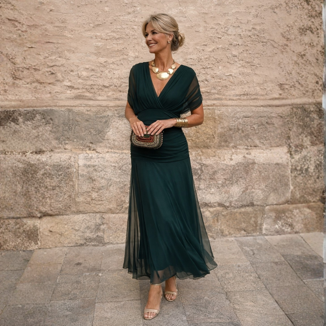 Rosalia™ | Off-Shoulder Elegance Maxi Dress