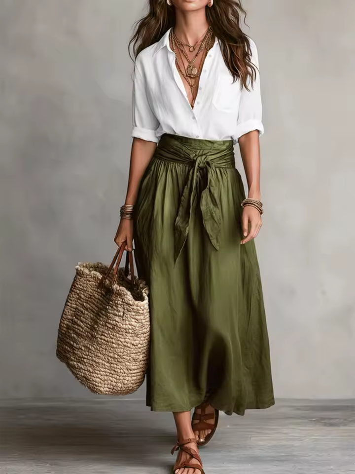 Aveline™ | Elegant Two-Piece Midi Set