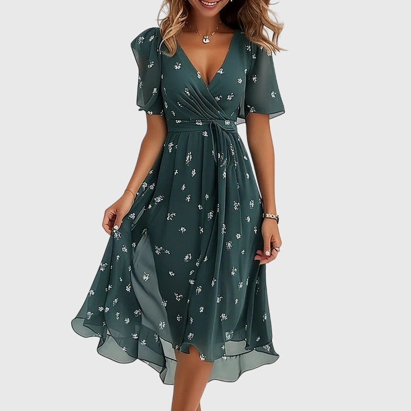 Jamie™ | Chic Colorful Midi Dress