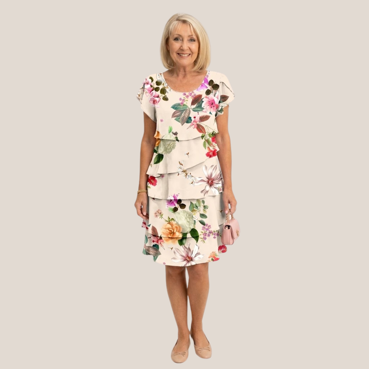 Helena | Elegant Comfort Ruffle Dress