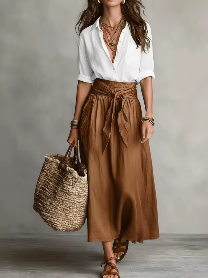 Aveline™ | Elegant Two-Piece Midi Set