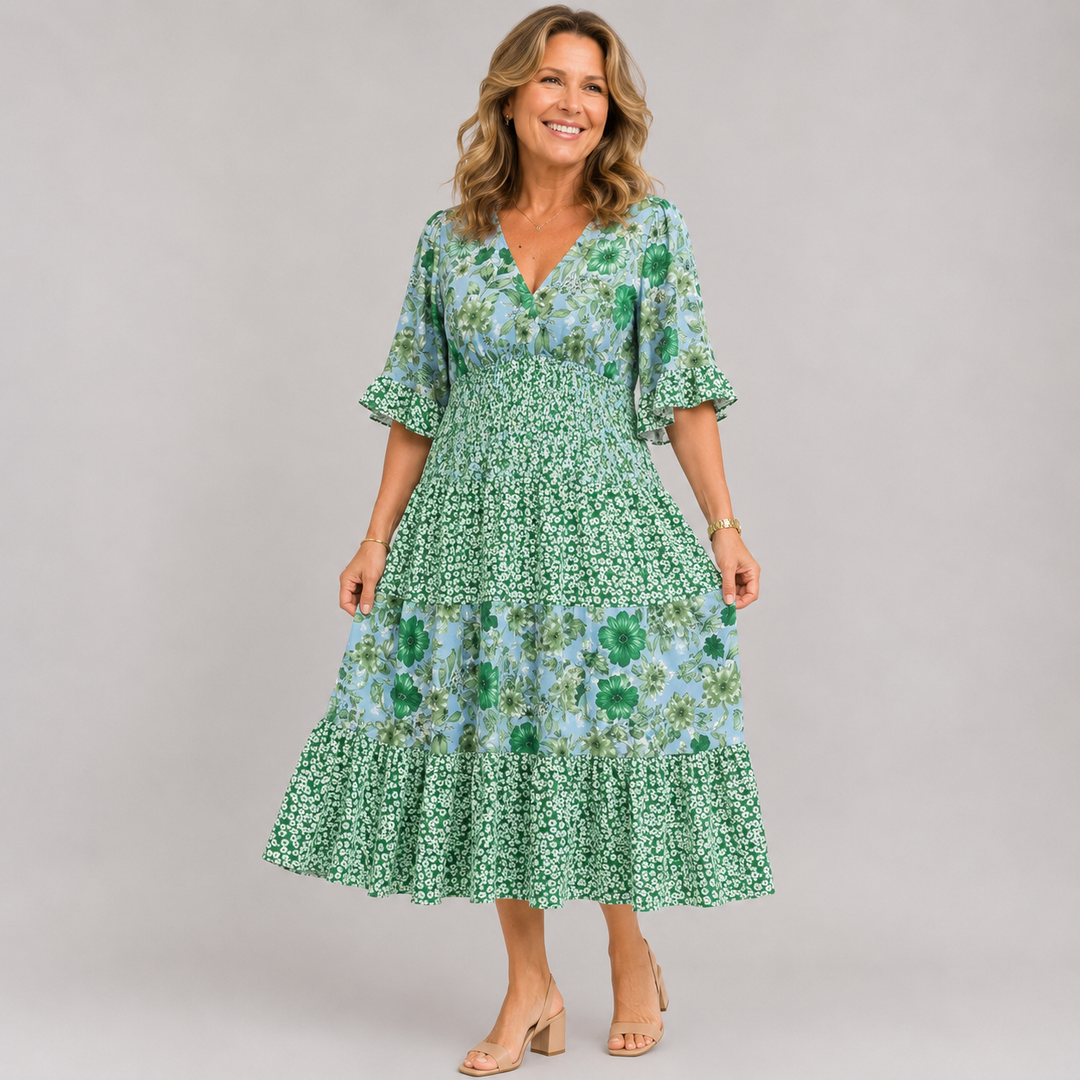 Elodie™ | Garden Blossom Maxi Dress