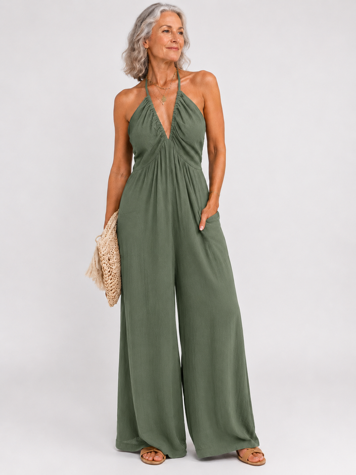Nysera™ | Open Back Flow Jumpsuit
