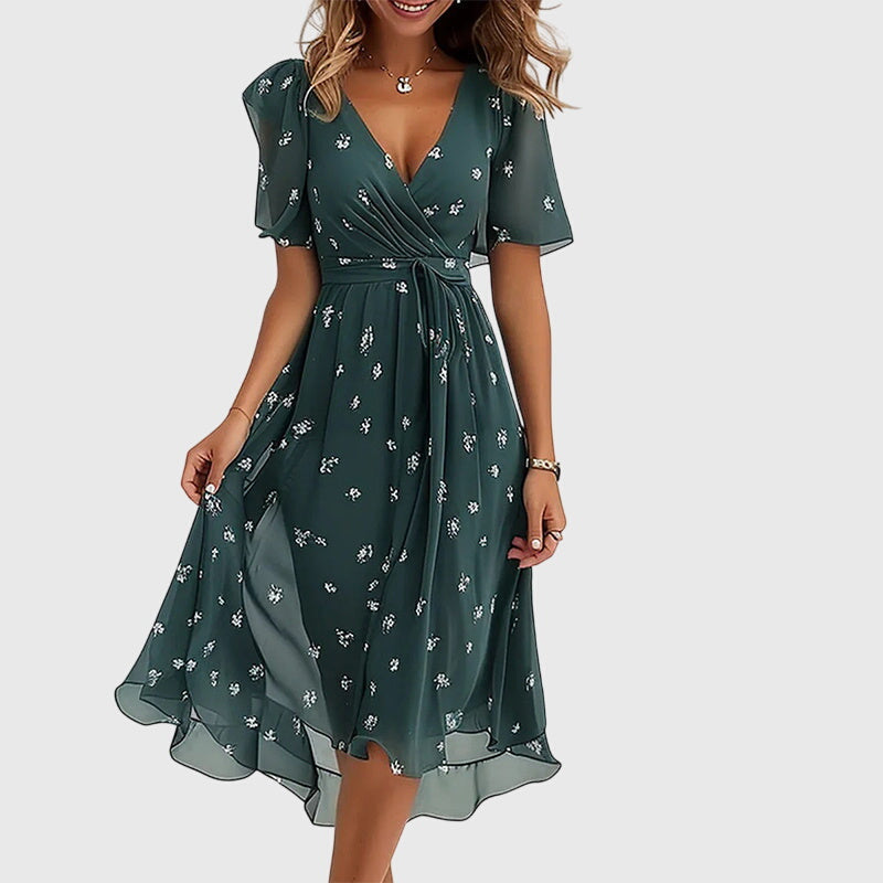 Jamie™ | Chic Colorful Midi Dress