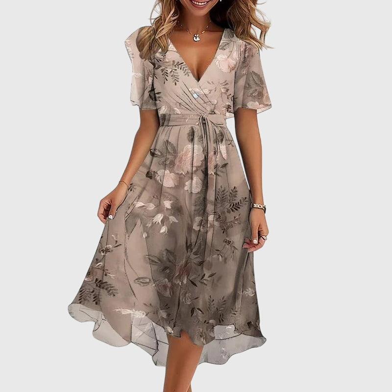 Jamie™ | Chic Colorful Midi Dress