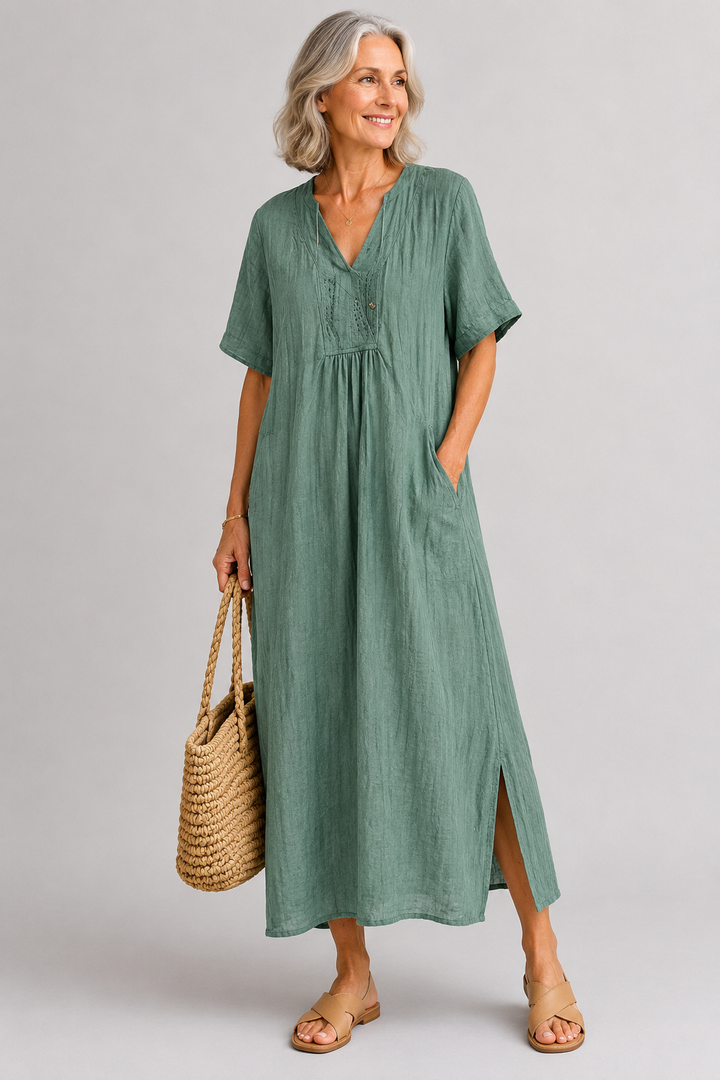 Vaelora™ | Driftline Maxi Dress