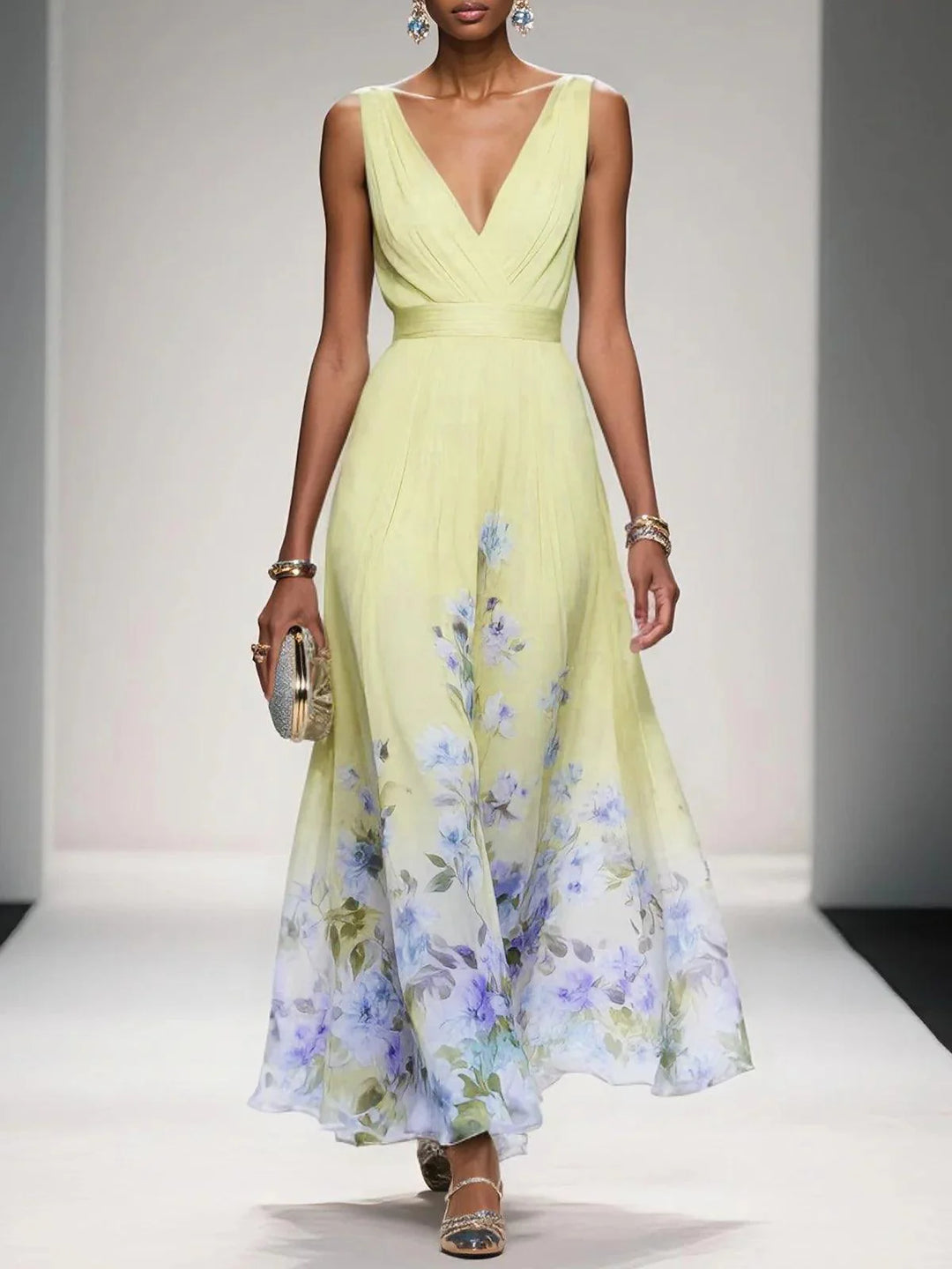 Belinda | Maxi Dress V Neck