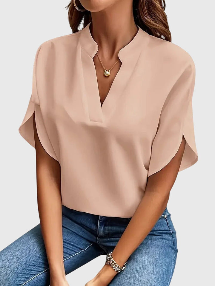 Jamie | Soft and Elegant V-Neck Shirt