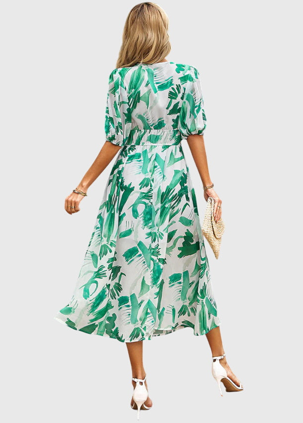 Jamie | Flattering Floral Midi Dress