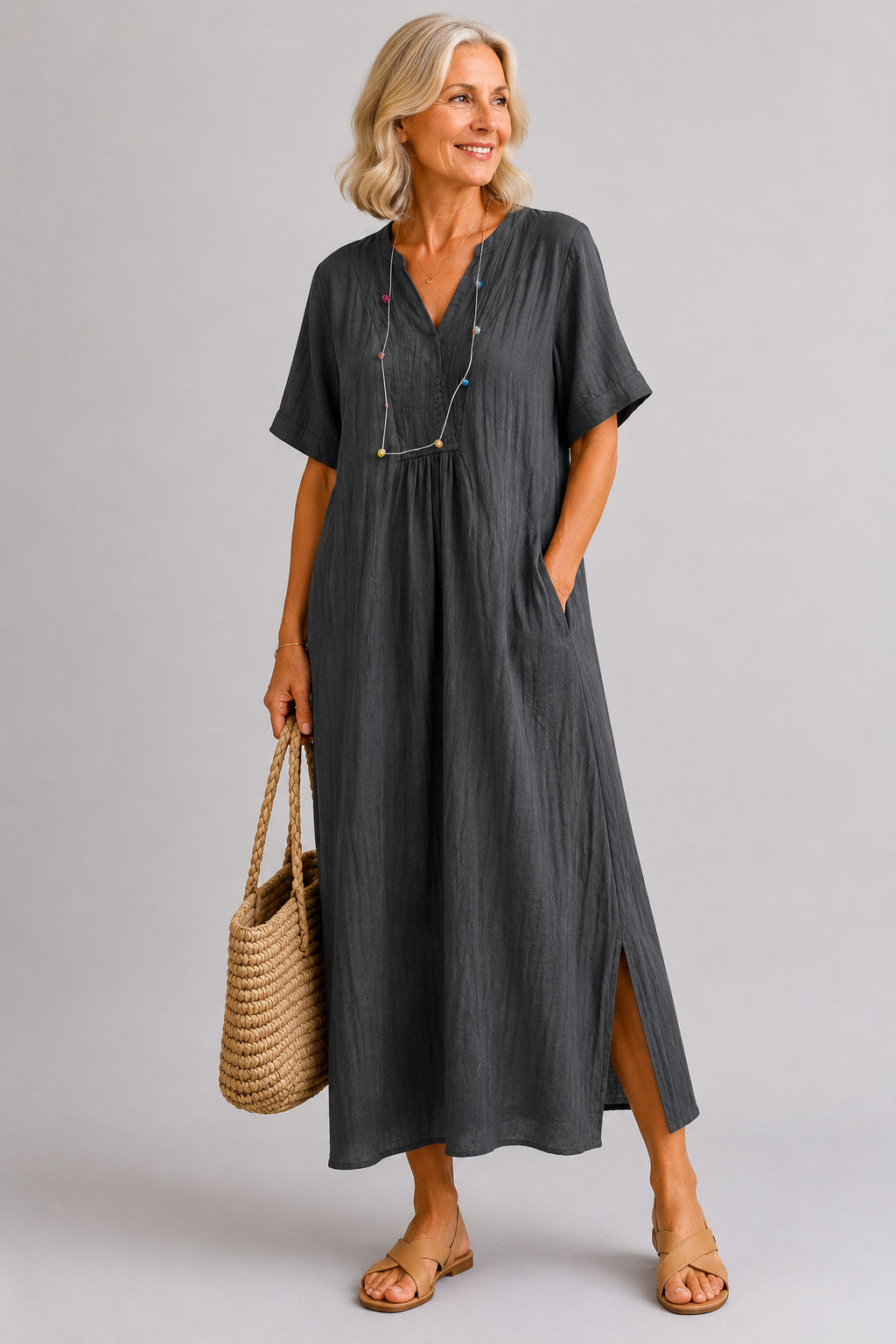 Vaelora™ | Driftline Maxi Dress