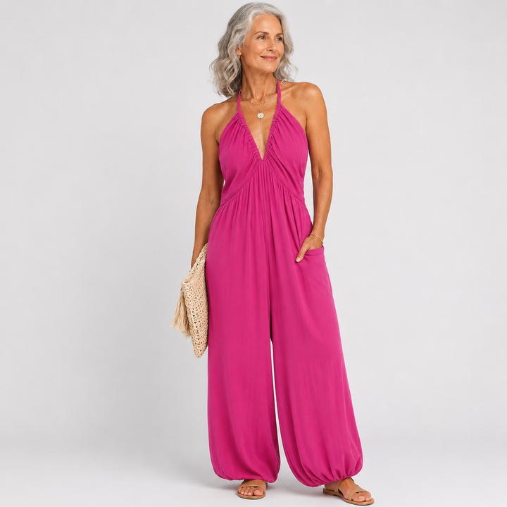 Nysera™ | Open Back Flow Jumpsuit