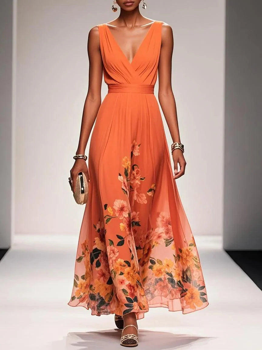 Belinda | Maxi Dress V Neck