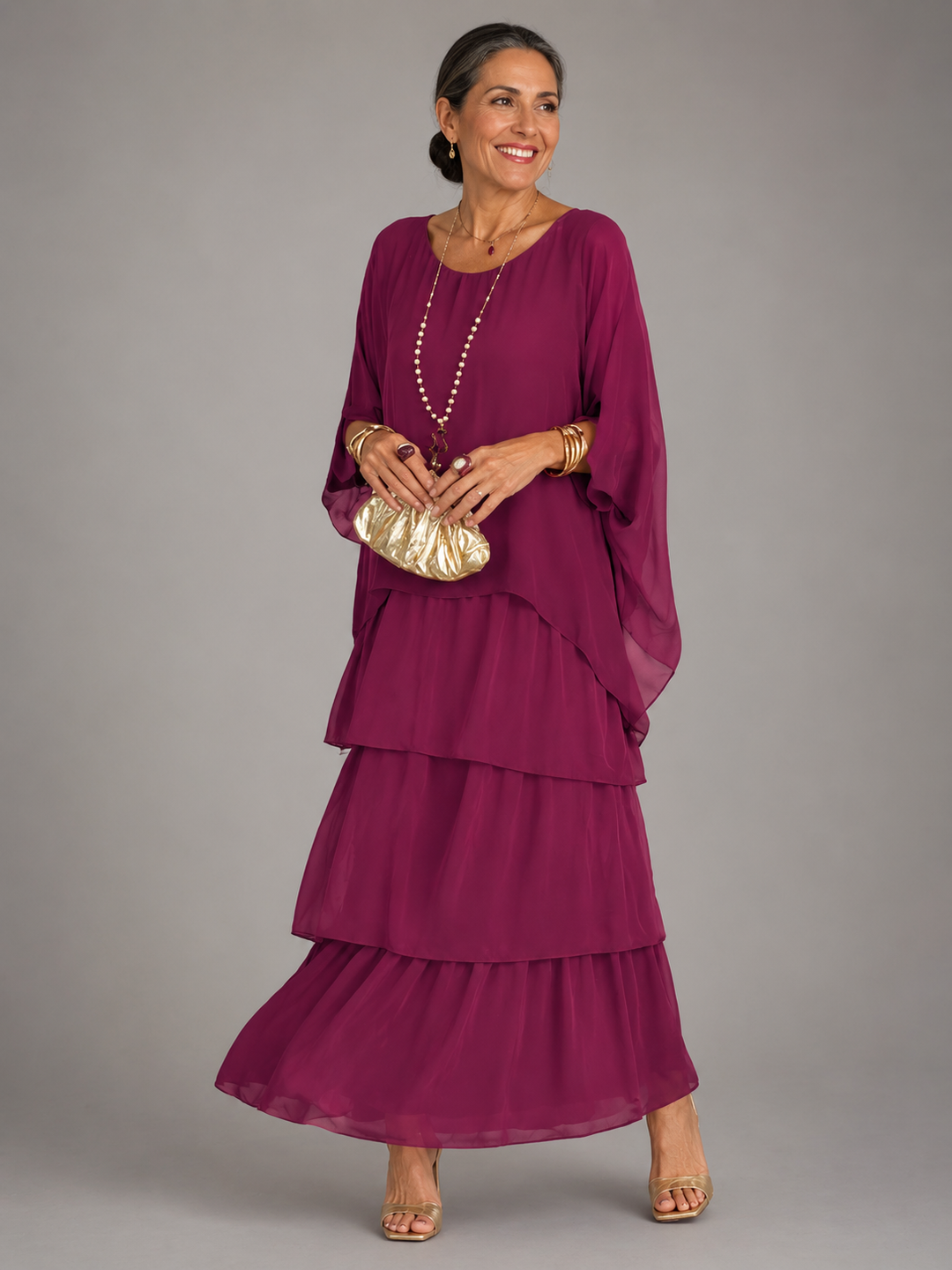 Anastasia™ | Elegant Flowing Maxi Dress