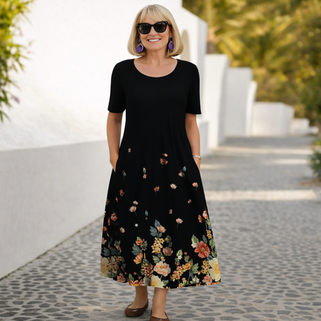 Robin | Floral Midi Dress