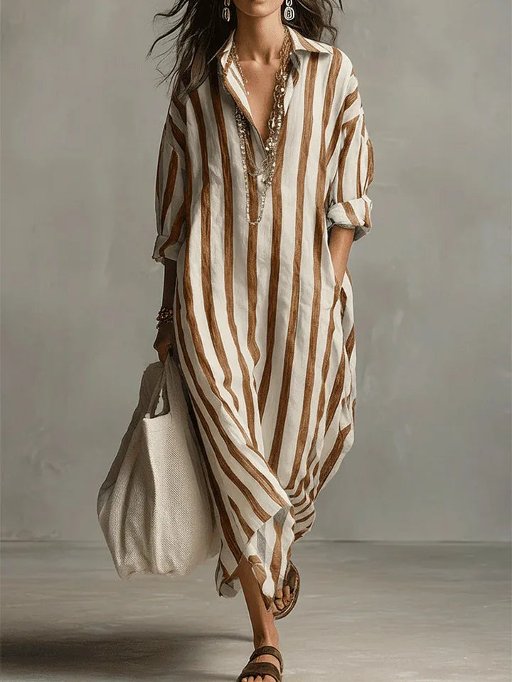 Scout | Striped Shirt Maxi Dress