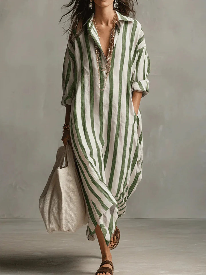 Scout | Striped Shirt Maxi Dress