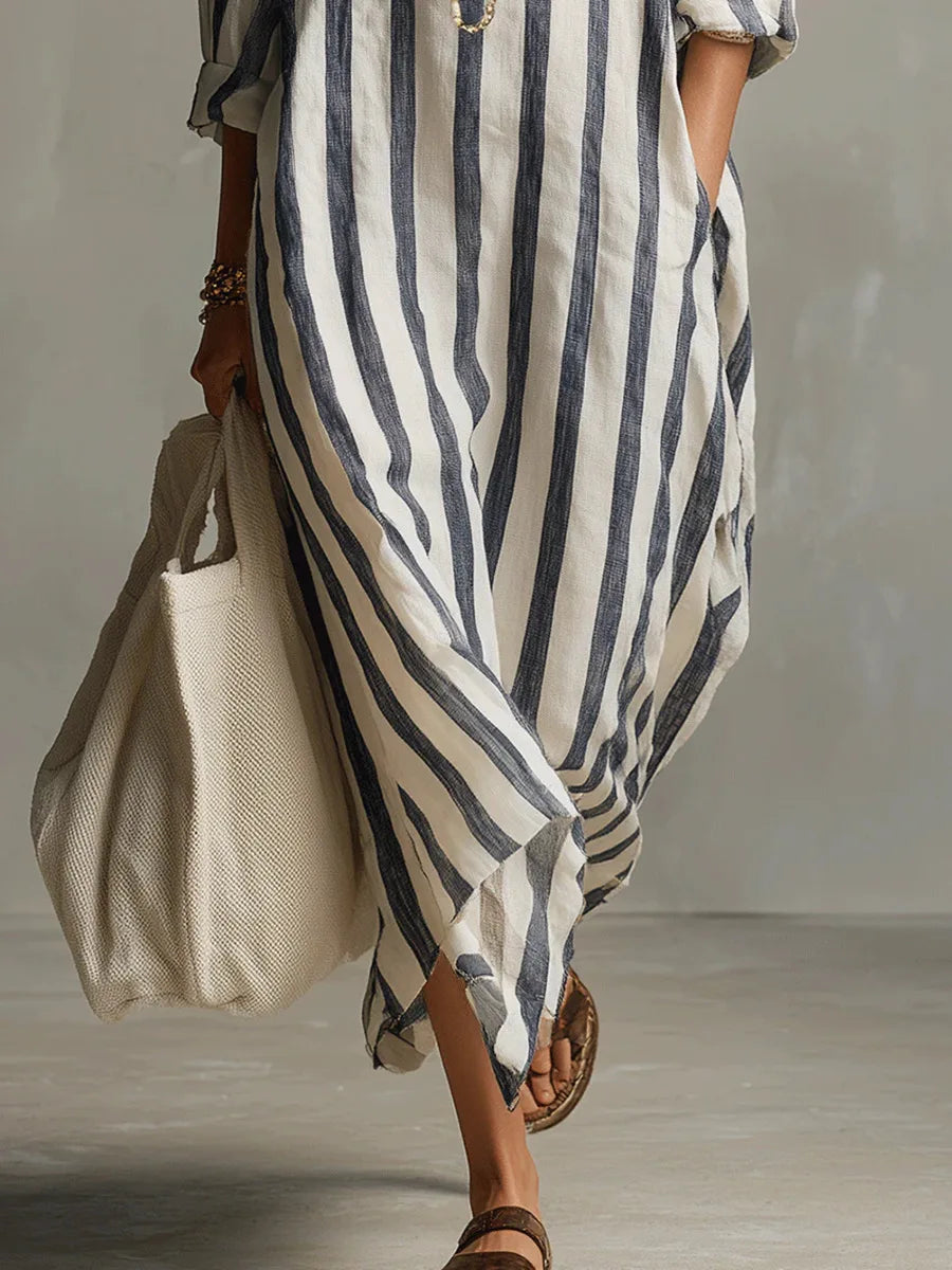 Scout | Striped Shirt Maxi Dress