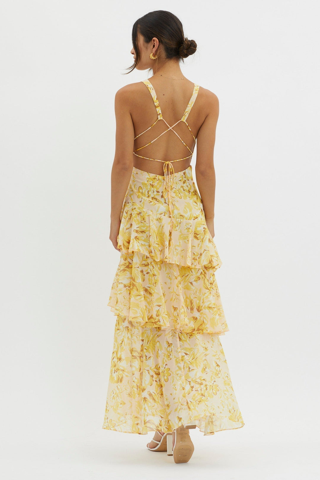Azelie™ | Dress Refined Style Ruffle Midi Dress