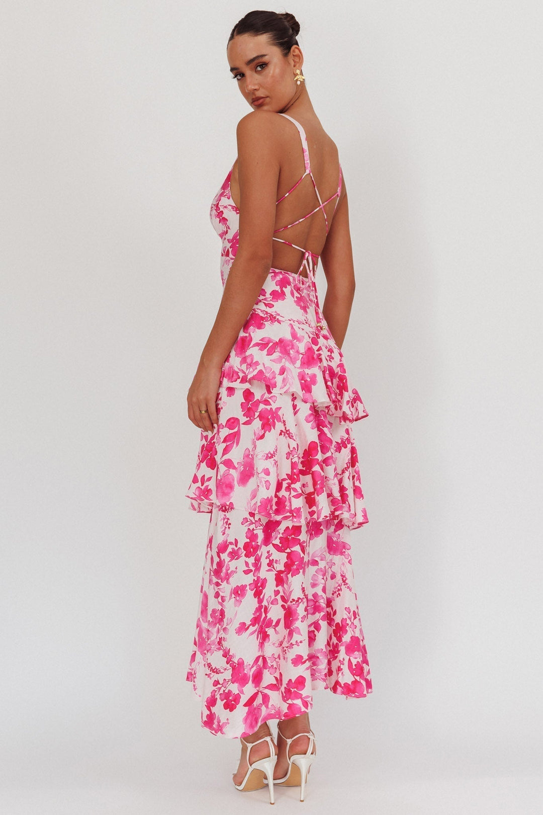 Azelie™ | Dress Refined Style Ruffle Midi Dress