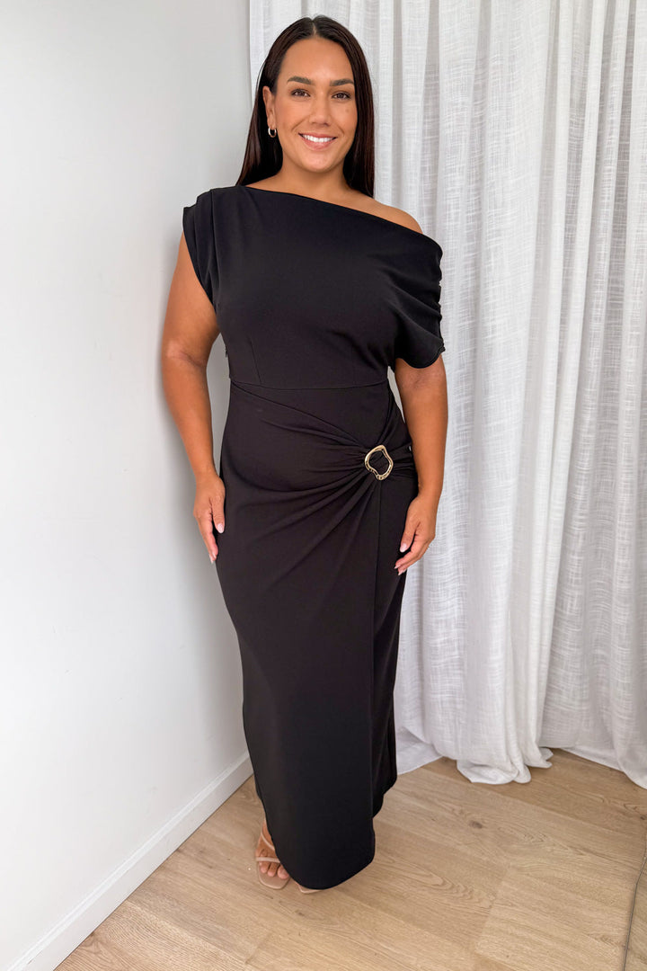 Isadora™ | Sophisticated One-Shoulder Column Dress