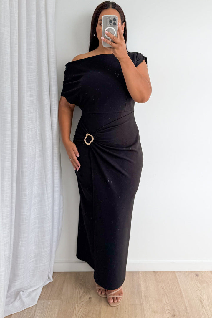 Isadora™ | Sophisticated One-Shoulder Column Dress