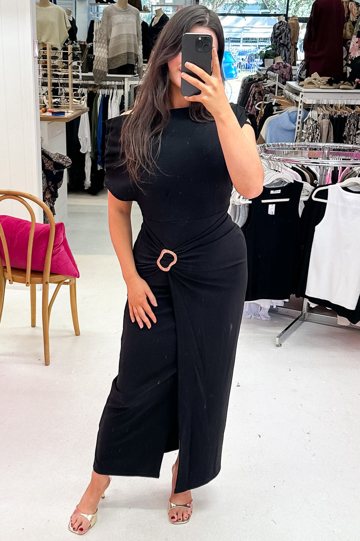 Isadora™ | Sophisticated One-Shoulder Column Dress