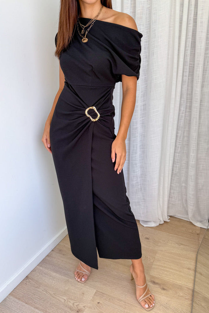 Isadora™ | Sophisticated One-Shoulder Column Dress