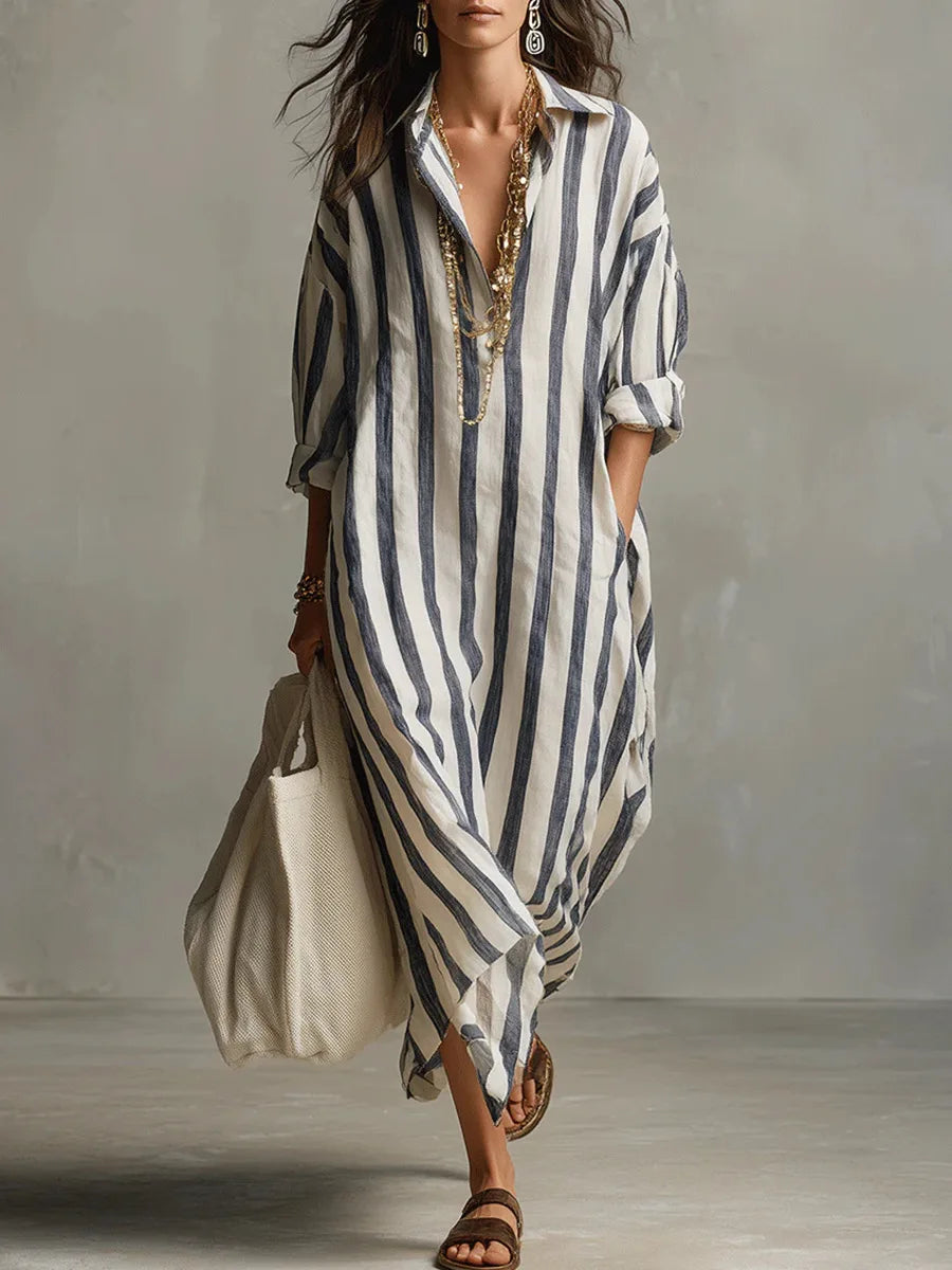 Scout | Striped Shirt Maxi Dress