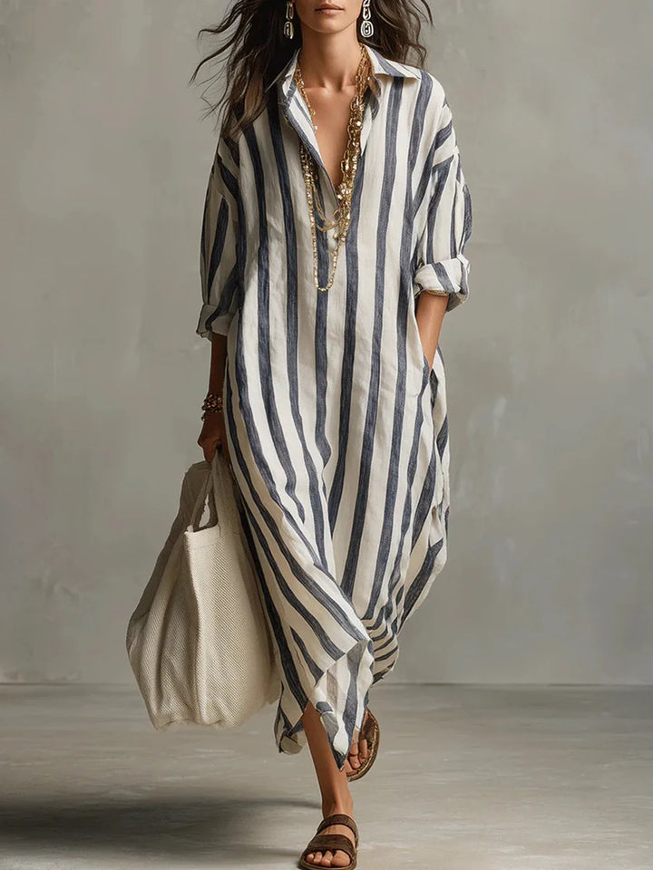 Scout | Striped Shirt Maxi Dress