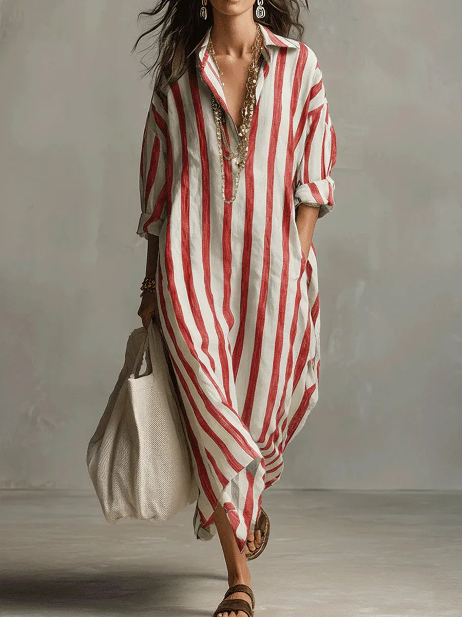 Scout | Striped Shirt Maxi Dress