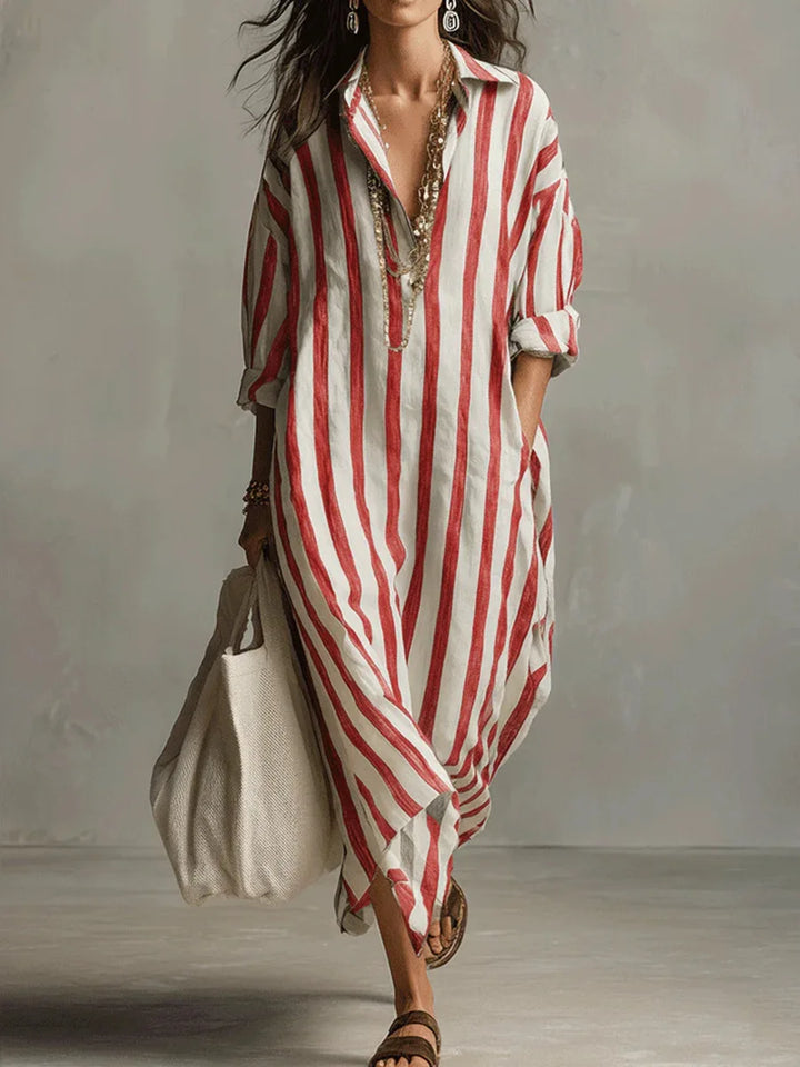 Scout | Striped Shirt Maxi Dress