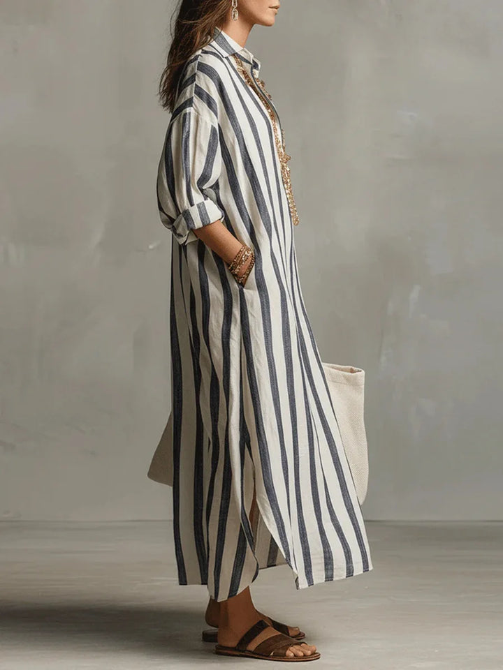 Scout | Striped Shirt Maxi Dress