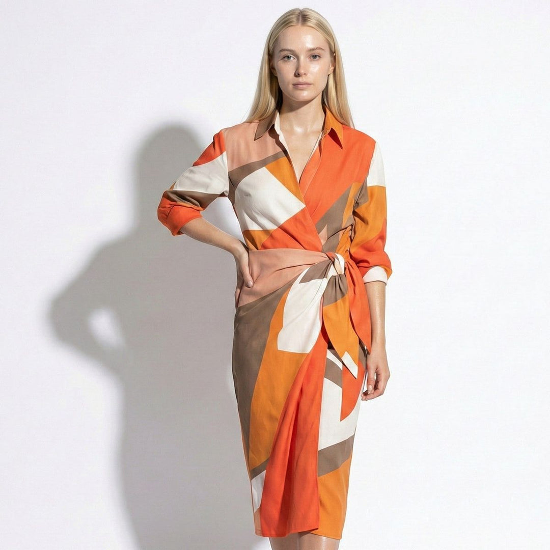 Cecilia™ Elegant Striped Dress