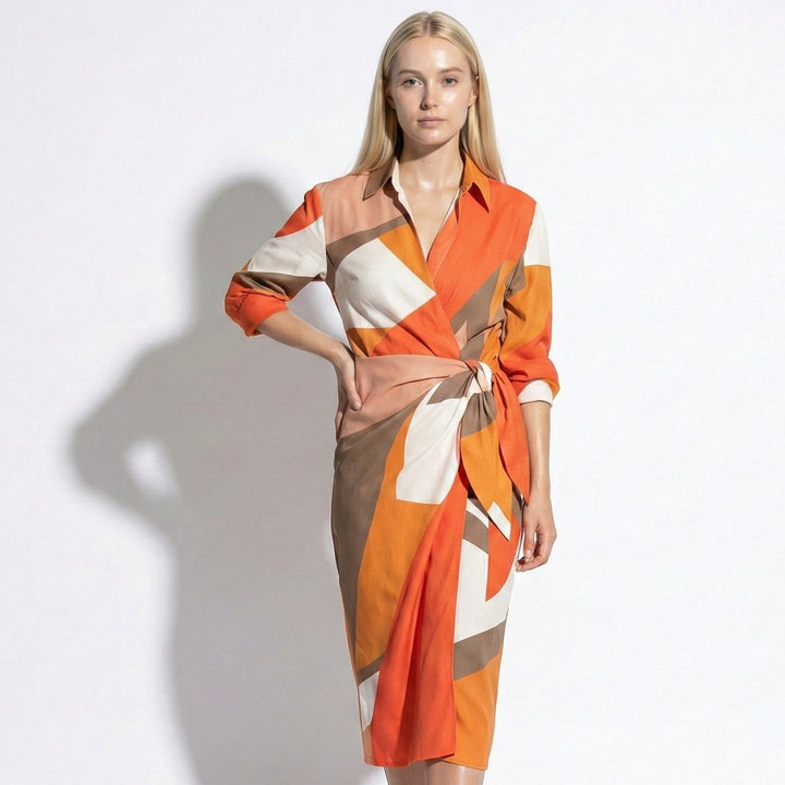 Cecilia™ Elegant Striped Dress