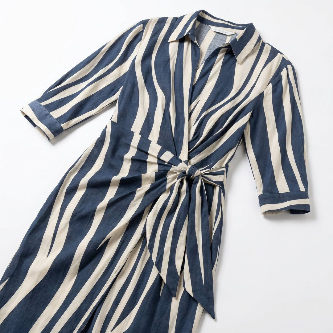 Cecilia™ Elegant Striped Dress