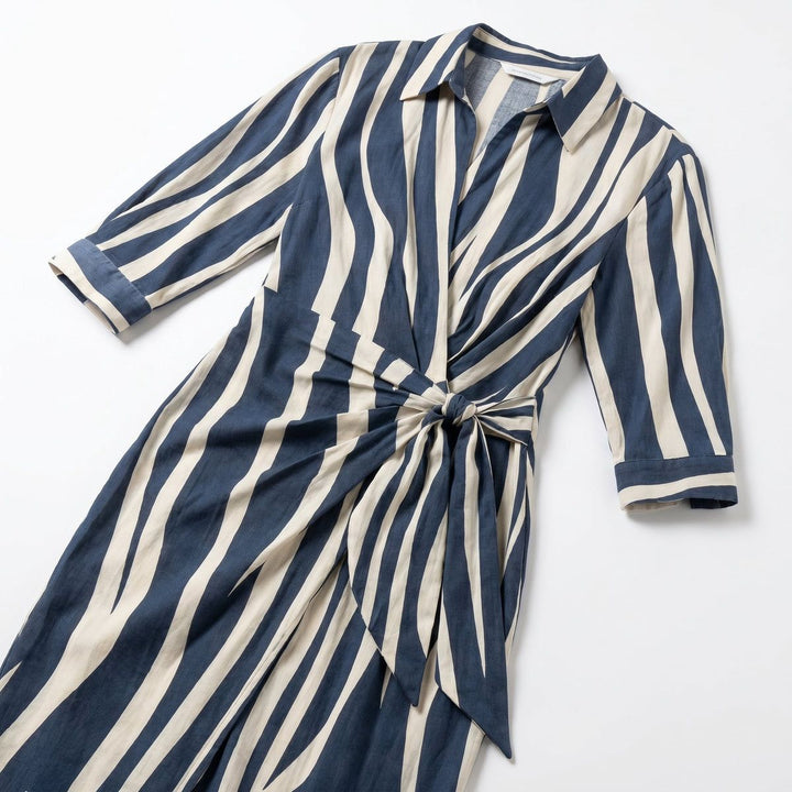 Cecilia™ Elegant Striped Dress