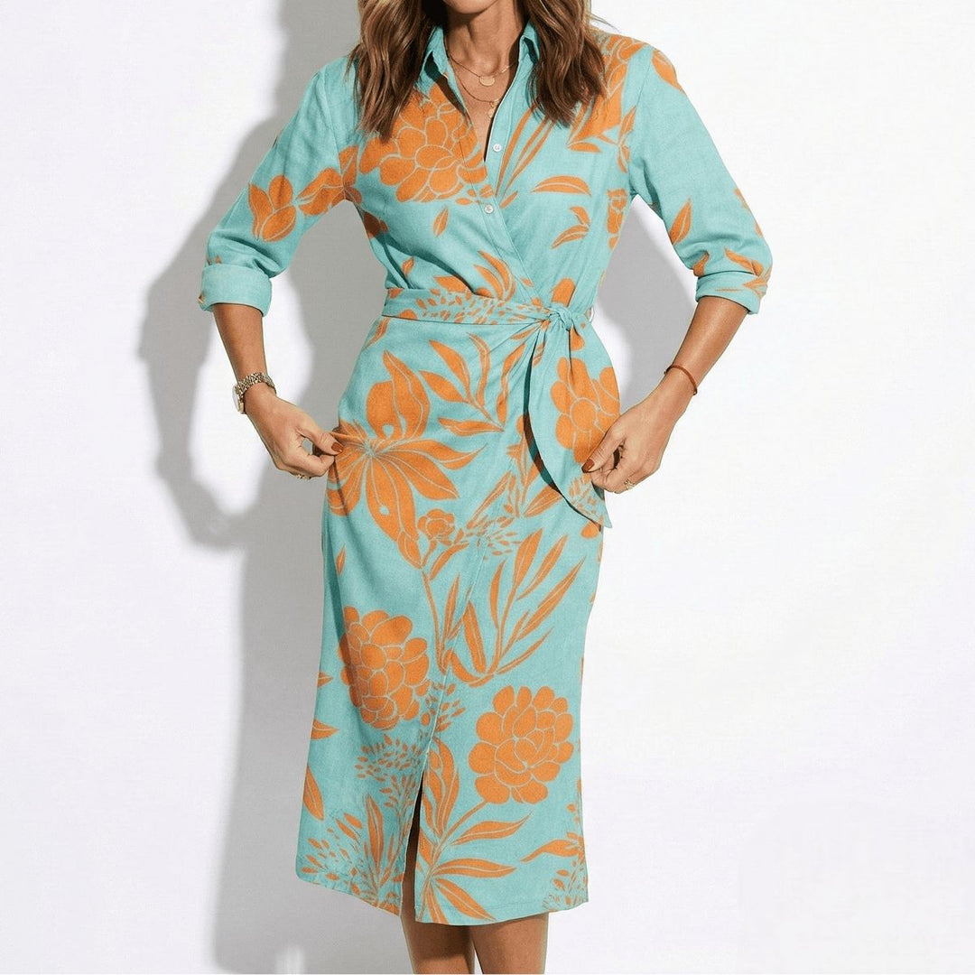 Cecilia™ Elegant Striped Dress