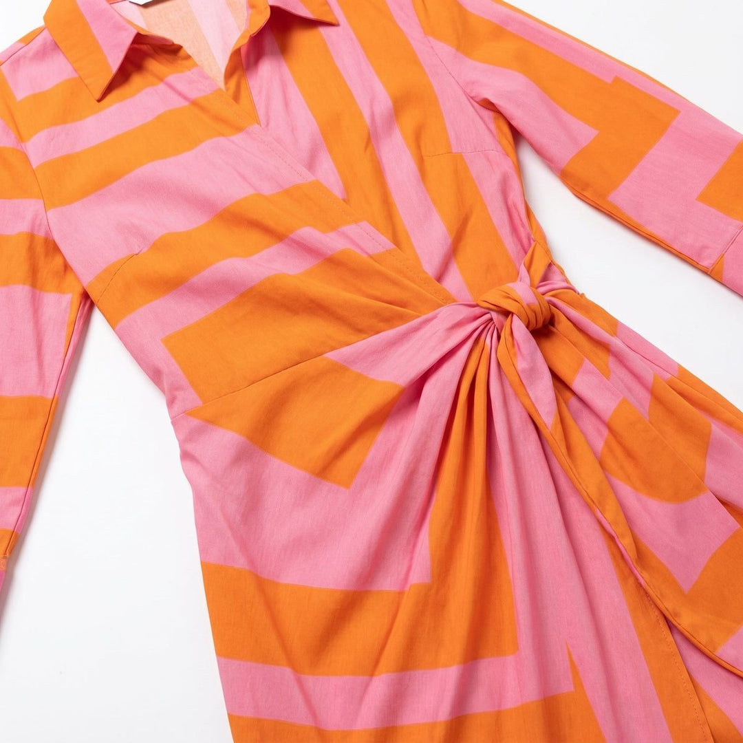 Cecilia™ Elegant Striped Dress