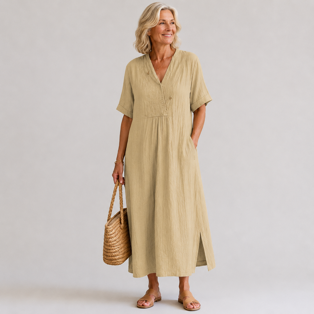 Vaelora™ | Driftline Maxi Dress