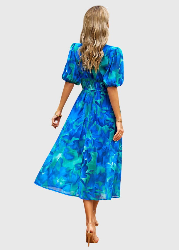Jamie | Flattering Floral Midi Dress