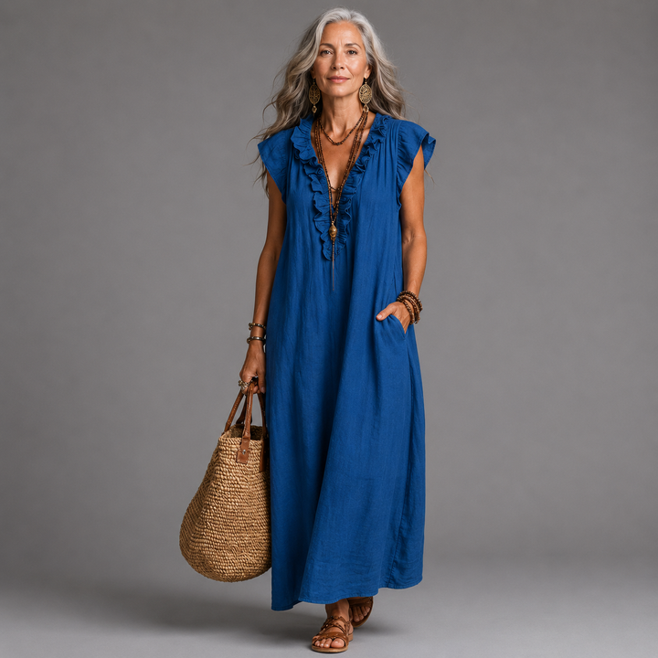 Joshepfine | Elegant Ruffle Maxi Dress