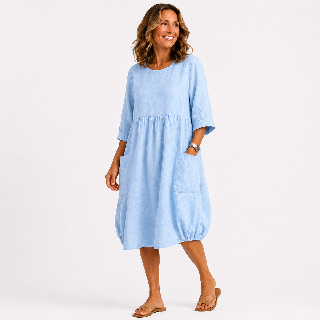 Clara™ | Everyday Linen Comfort Dress