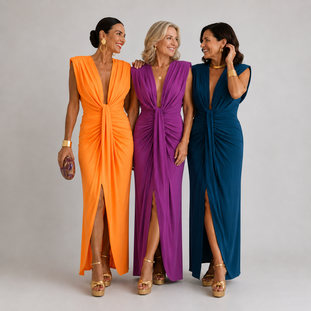 Sophiene | Draped Evening Dress