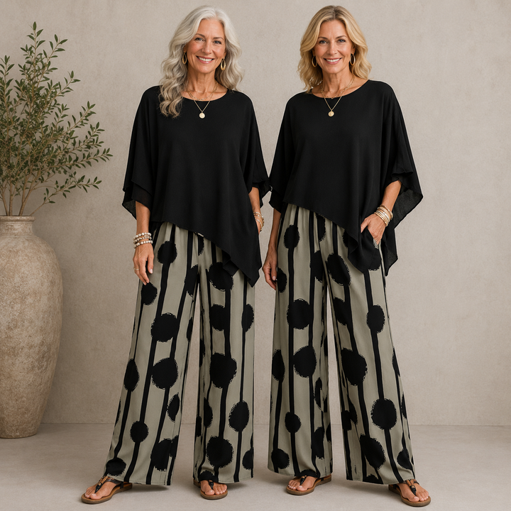 Jammey I Comfortable Elegant Waist Two-Piece Set